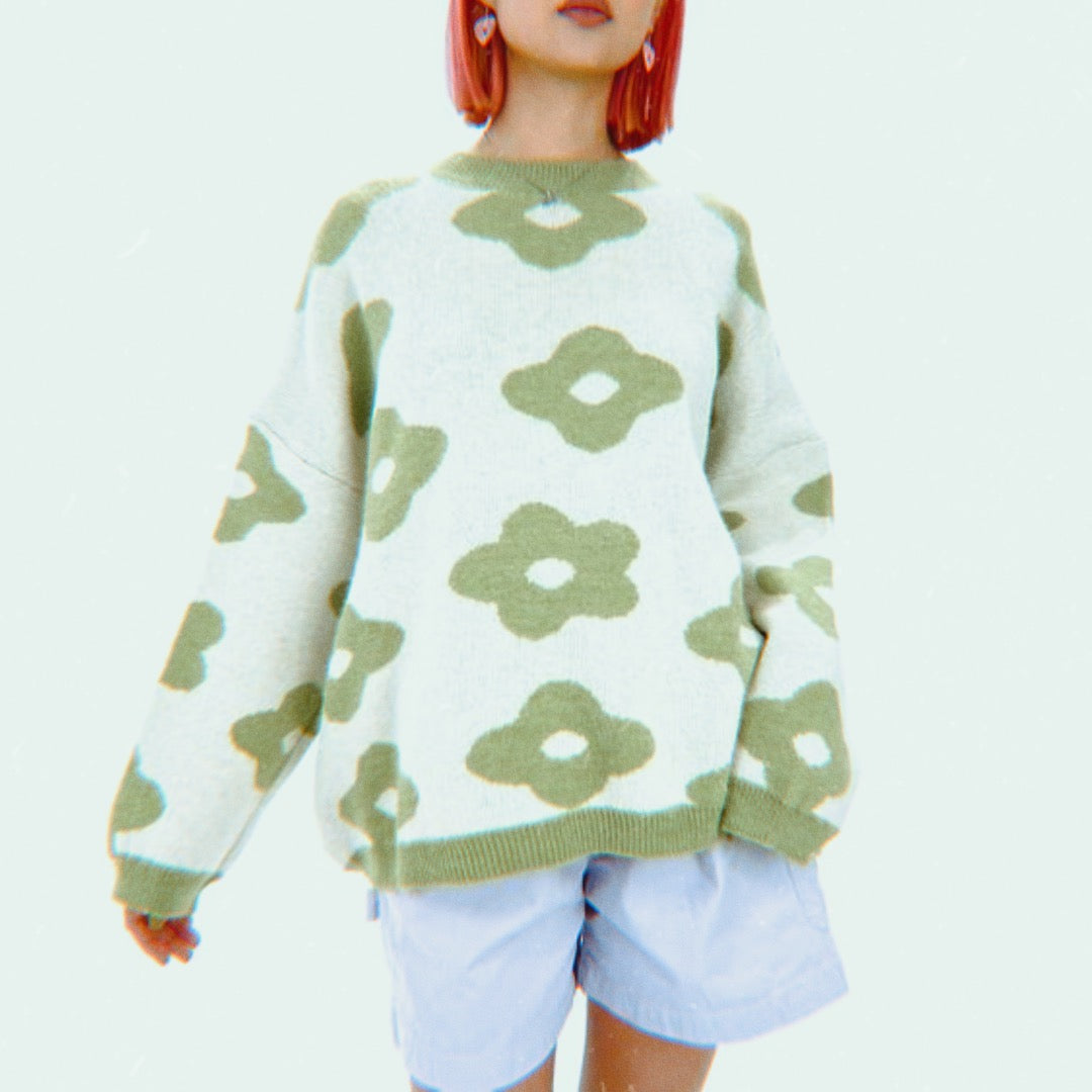 Suéter Cardigan Winter Flower
