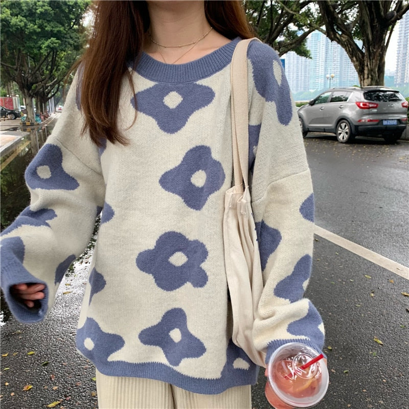 Suéter Cardigan Winter Flower