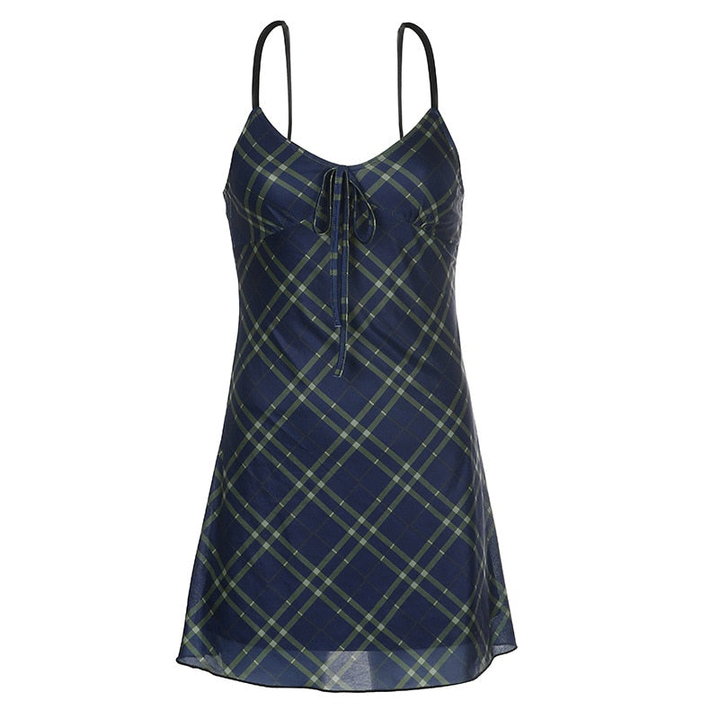 Slip Dress Xadrez