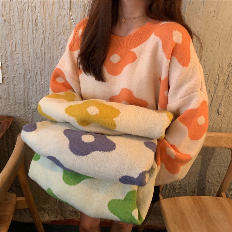 Suéter Cardigan Winter Flower