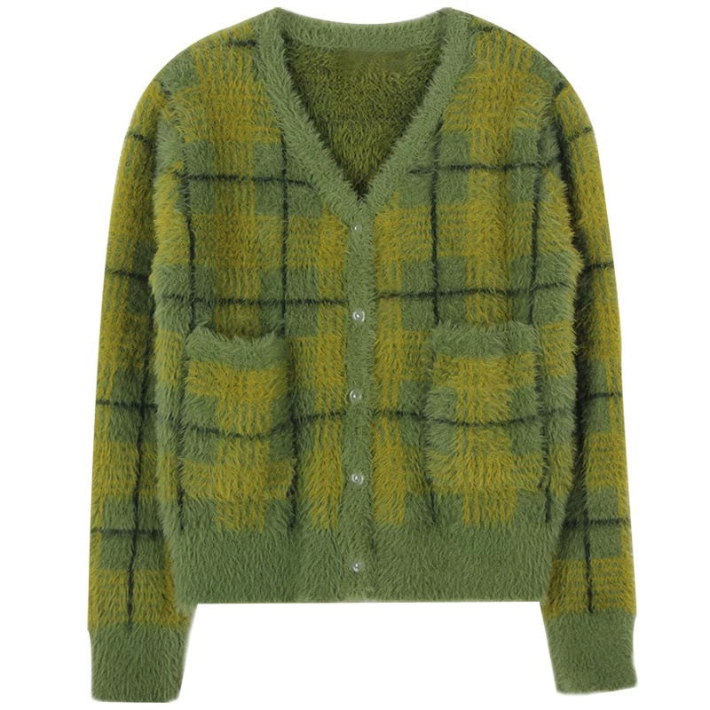 Suéter Cardigan puff-sleeve Kat