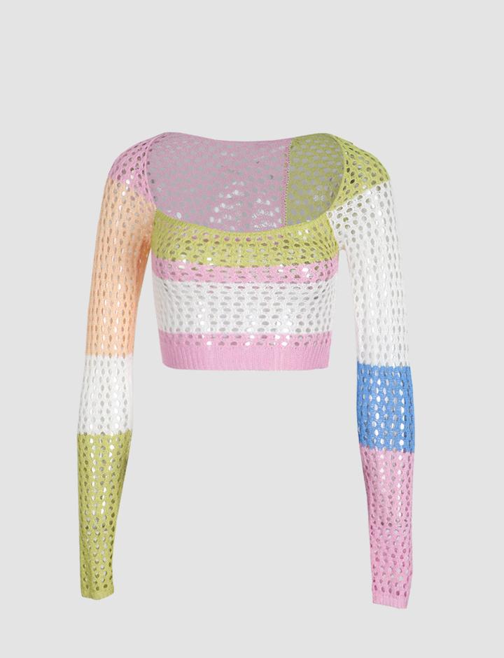 Top Tricô Boho vibe