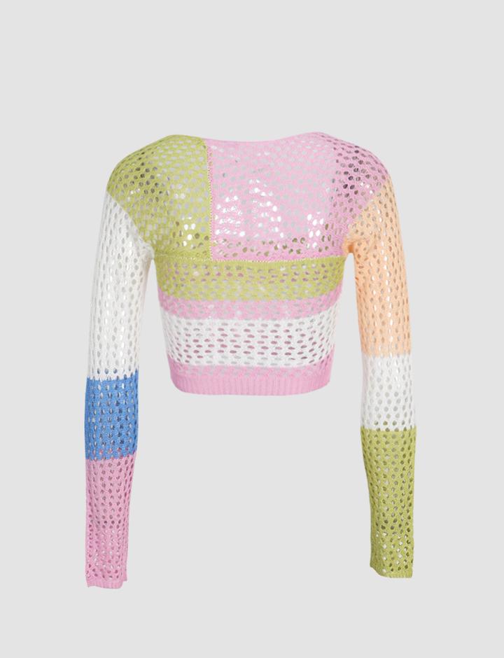 Top Tricô Boho vibe