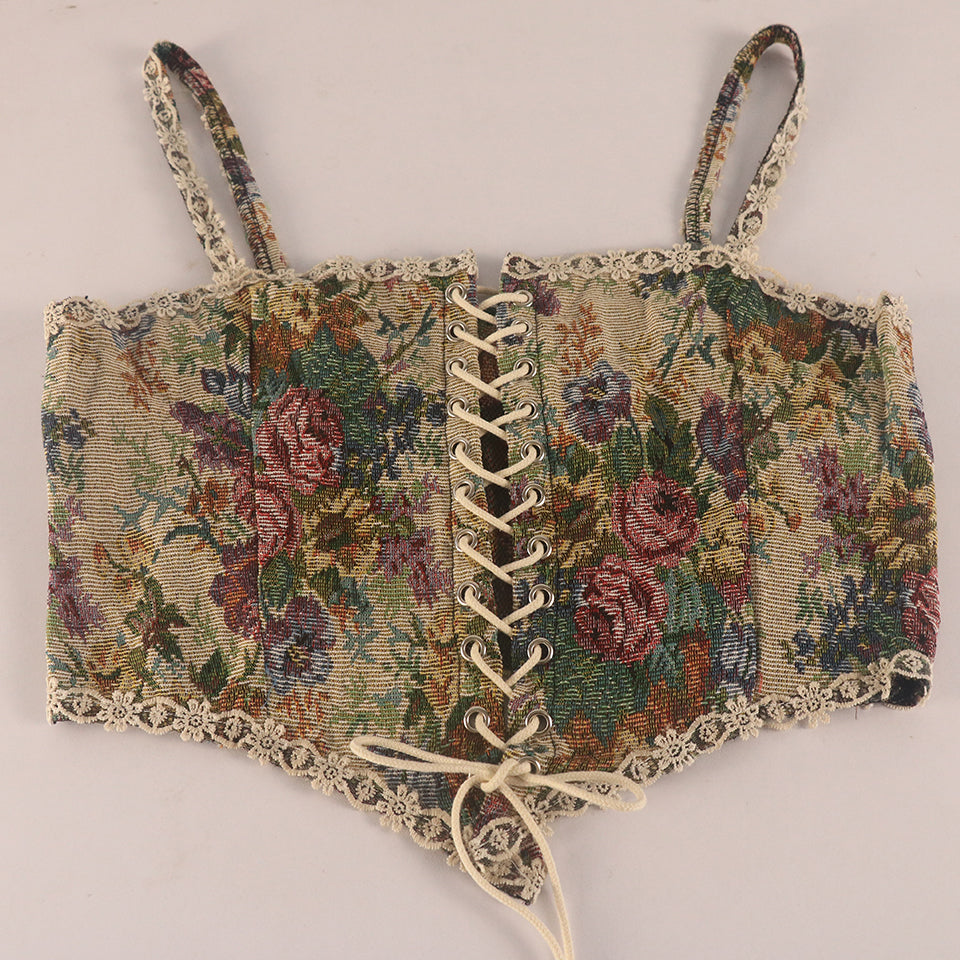 Corset bustiê Renascentista Jacquard