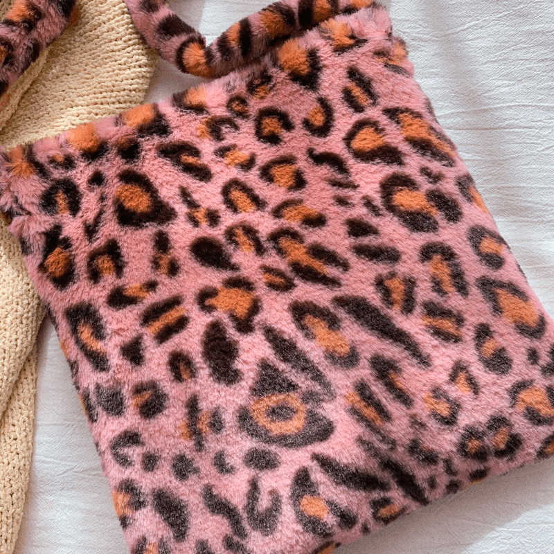 Bolsa Leopardo Pelúcia Fluffy - Ohbabyohman