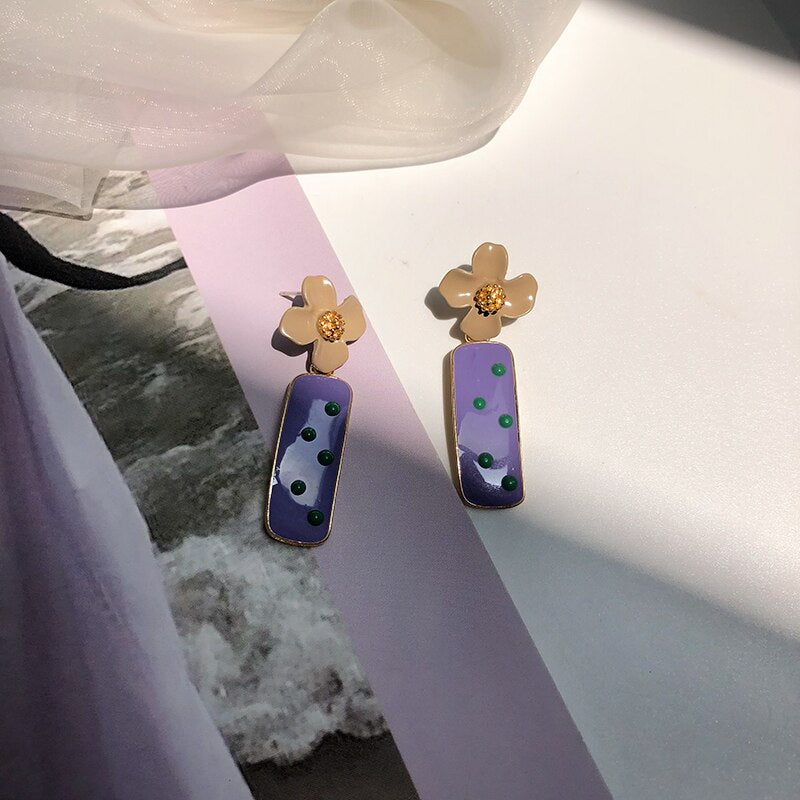 BRINCOS VINTAGE LAVANDA