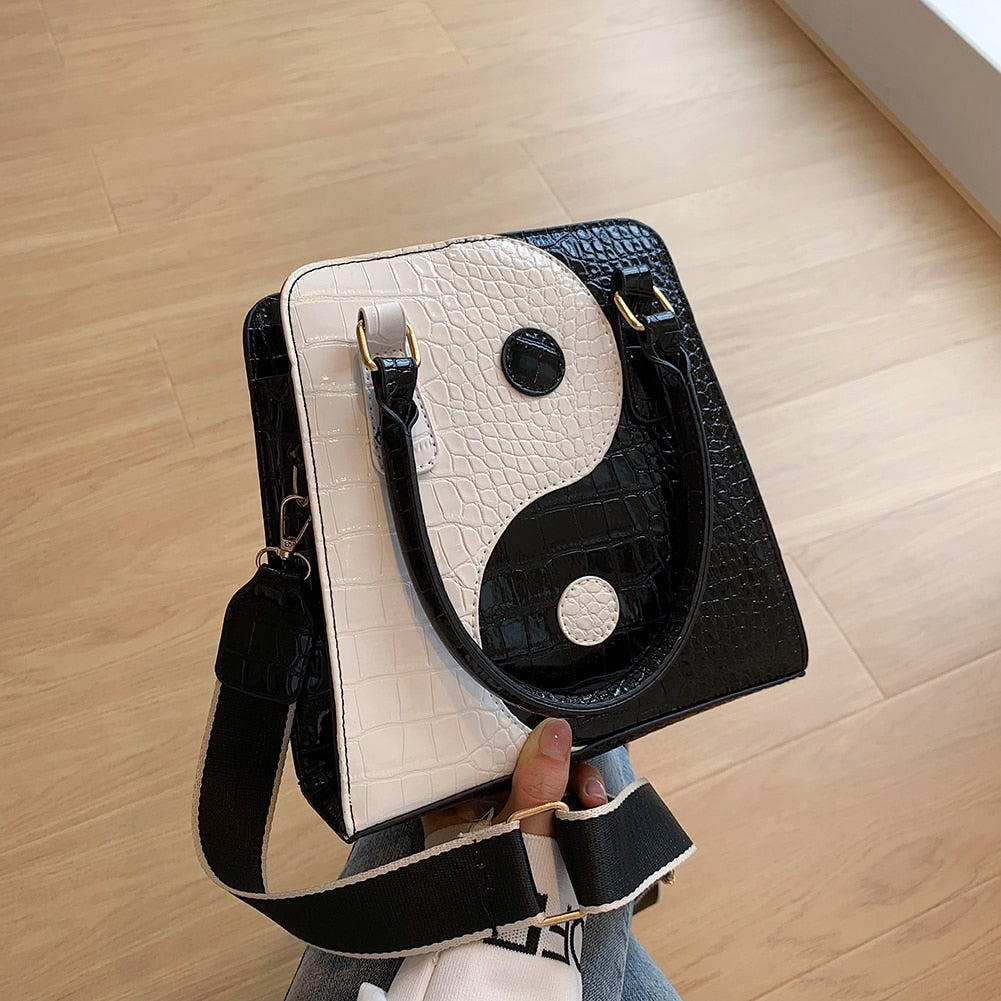 Bolsas "Yin-Yang" Crossbody, De Mão e Transversal