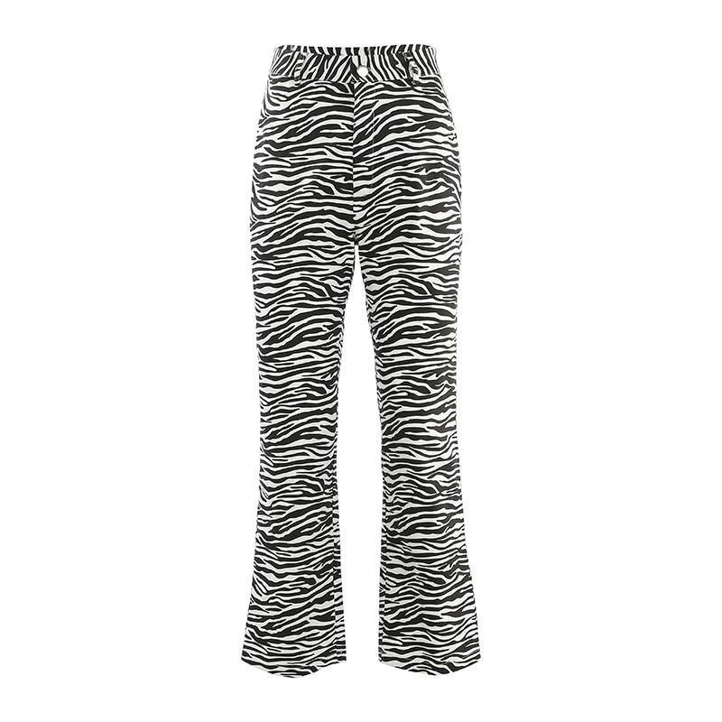 CALÇA 90´S ZEBRA PRETO E BRANCO - Ohbabyohman