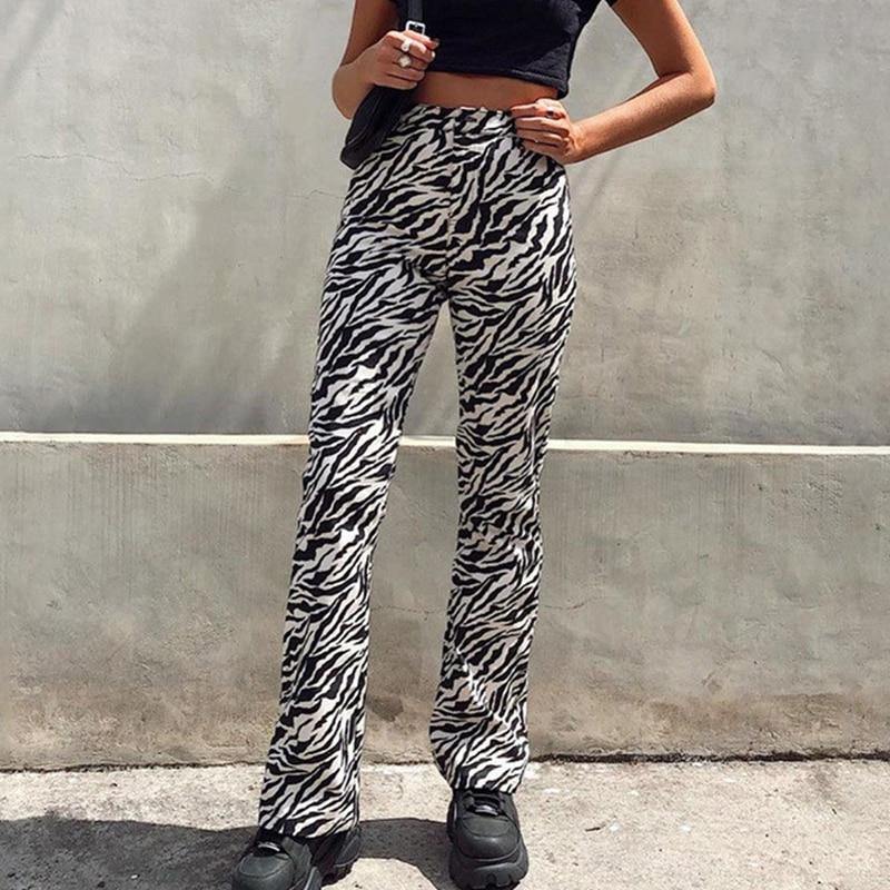 CALÇA 90´S ZEBRA PRETO E BRANCO - Ohbabyohman