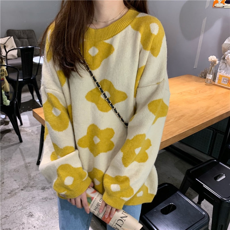 Suéter Cardigan Winter Flower