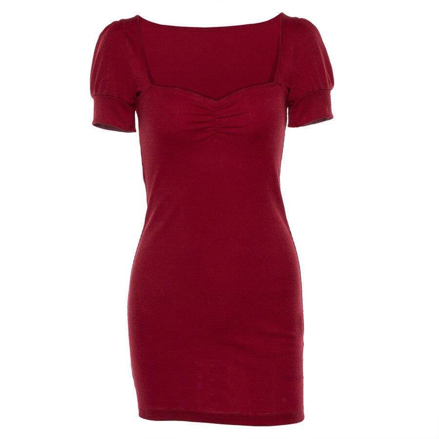 VESTIDO VERMELHO MANGA BUFANTE - Ohbabyohman