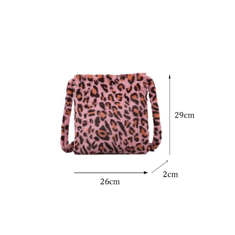 Bolsa Leopardo Pelúcia Fluffy - Ohbabyohman