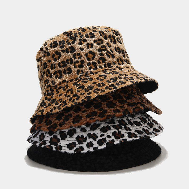 CHAPÉU BUCKET ANIMAL PRINT FLUFFY - Ohbabyohman