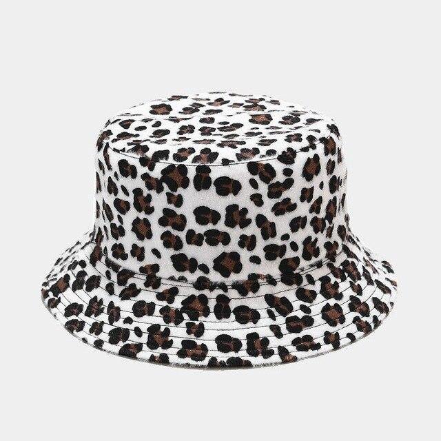 CHAPÉU BUCKET ANIMAL PRINT FLUFFY - Ohbabyohman