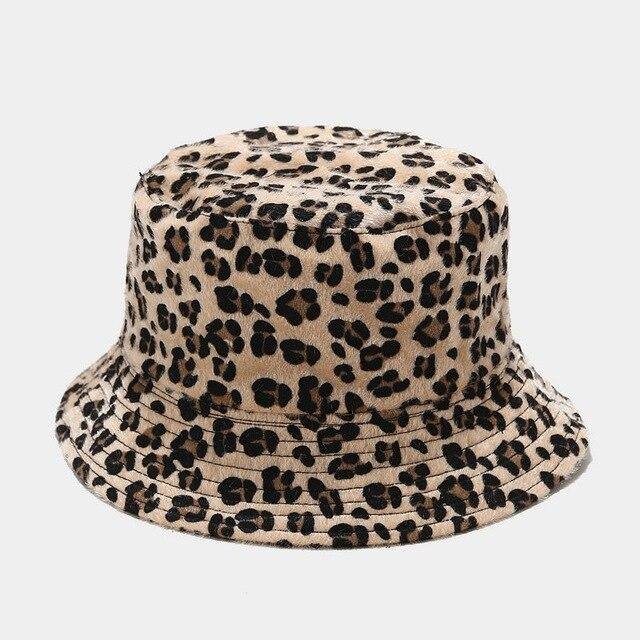 CHAPÉU BUCKET ANIMAL PRINT FLUFFY - Ohbabyohman